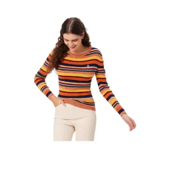 Hush Puppies Knitwear Women's Orange Brocade
