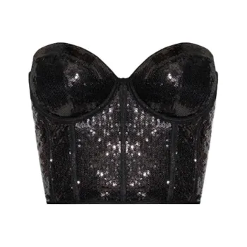 Alexander McQueen Strapless Tops Women's Black