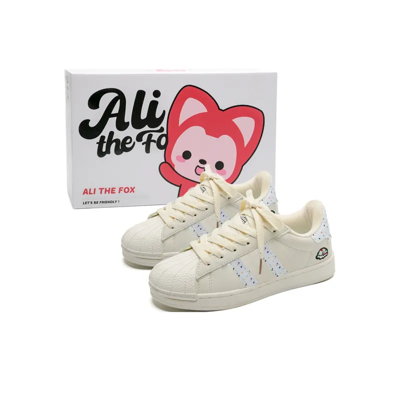 ALI THE FOX Slip Resistant Cushioning Abrasion Resistant Lightweight Low Top Skateboard Shoes Unisex-11