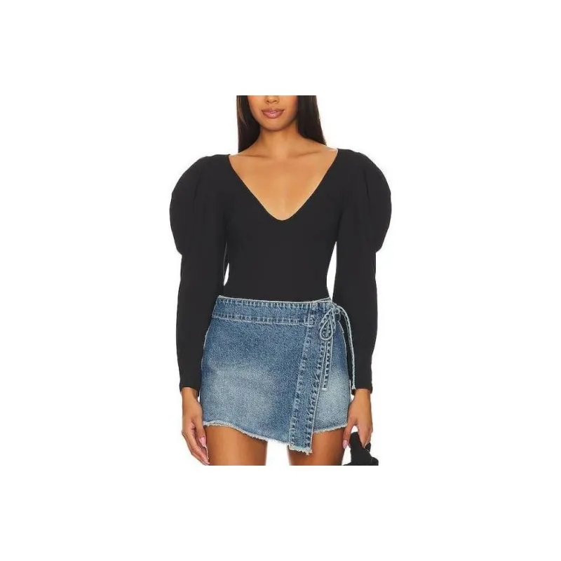 FREE PEOPLE Bodysuits Women's Black-0