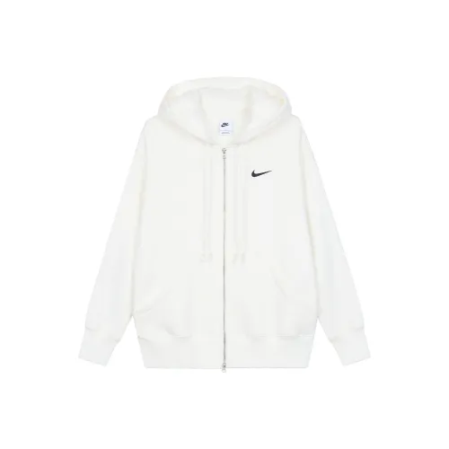 Nike Sportswear Phoenix Fleece Women's Ultra Loose Full zip Hoodie White