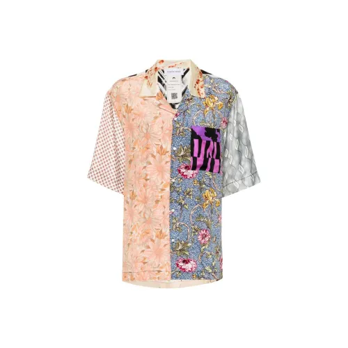 Marine Serre Mix print Silk Shirt