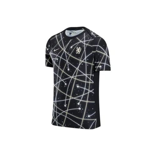 nike portmore AcademyDri Fit SS25 Soccer Jersey Men's Black/Coconut Milk/Team Gold