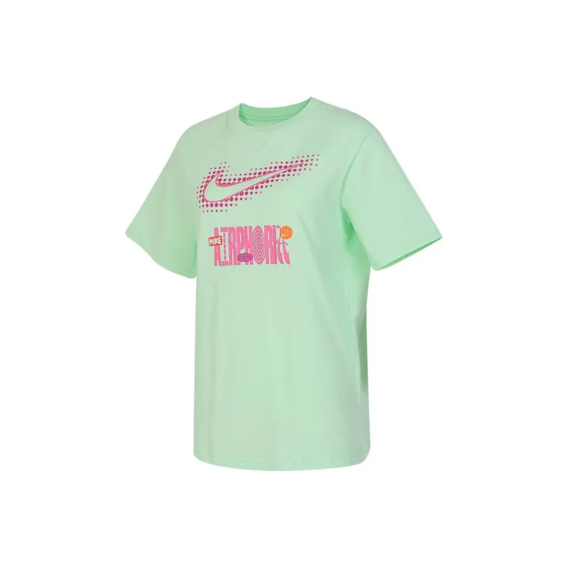 Nike T Shirt Women's Yellow Green-0