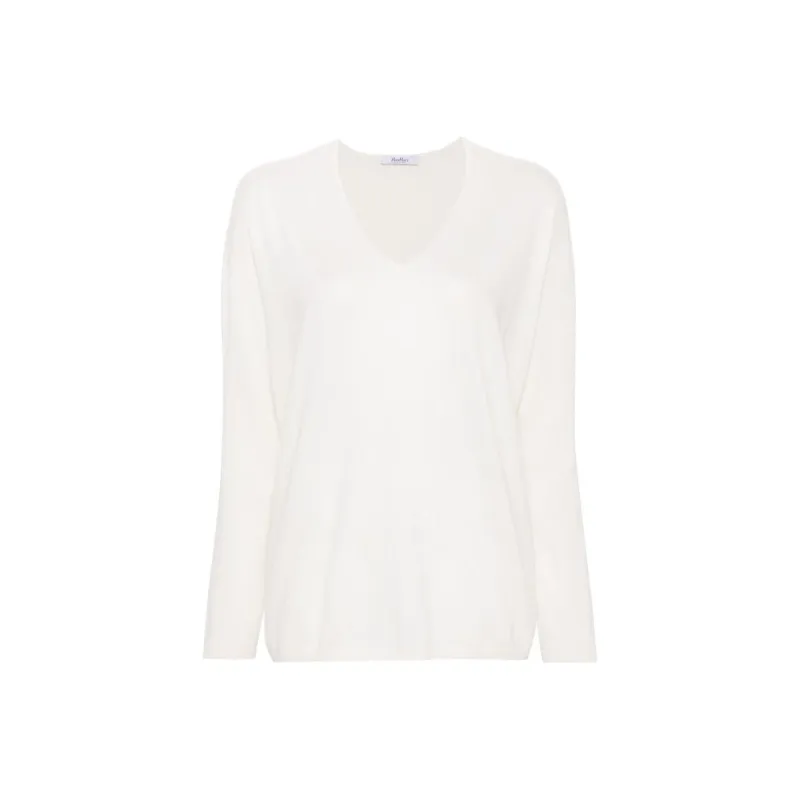 MaxMara V Neck Long Sleeved Jumper-0