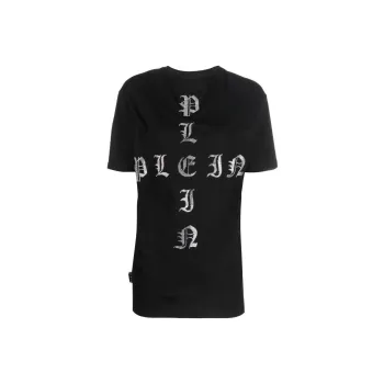 PHILIPP PLEIN Gothic Plein Crystal embellished T shirt
