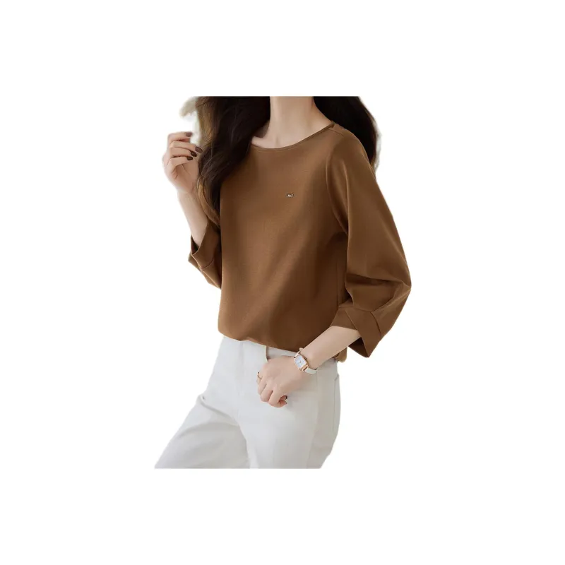 Mo Han Yi Mei Sweatshirt Women's Honey Brown-0