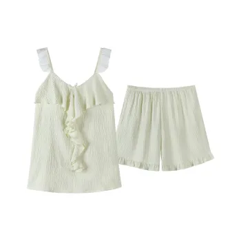 FENTENGCARE Pajama Set Women's Light Green