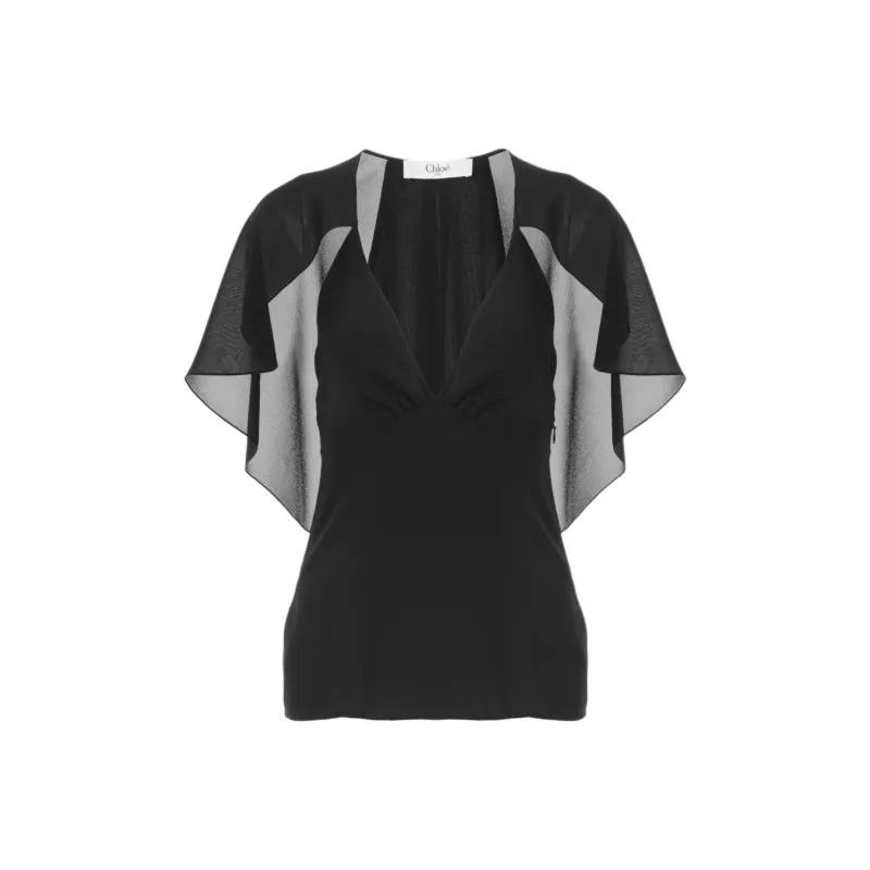 Chloé Cape detail Tank Top-0