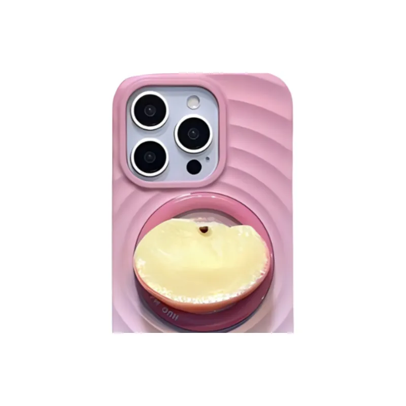 Wei Xin Acrylic Material Wave Apple Magnetic Stand Phone Cases Compatible With IPhone 16/15 Pro Max/Apple 13/14 Pro/Max-1
