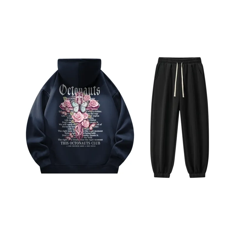Small Columns Under The Sea Sweatshirt Set Unisex-2