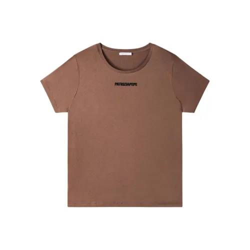 Patrizia Pepe SS25 Regular T Shirt Women's Brown