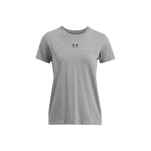 Under Armour Rival Regular T Shirt Women's Castle Stone