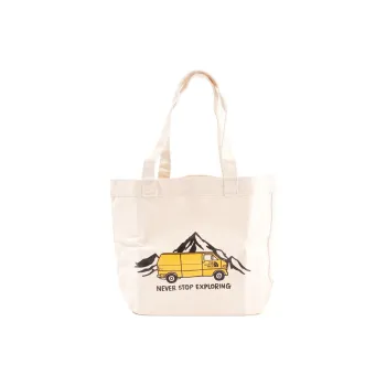 THE NORTH FACE Cotton Canvas Tote Bag Shopping Bag Shoulder Bags Unisex Beige & Yellow
