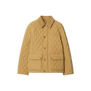 Burberry Logo Patch Quilted Jacket