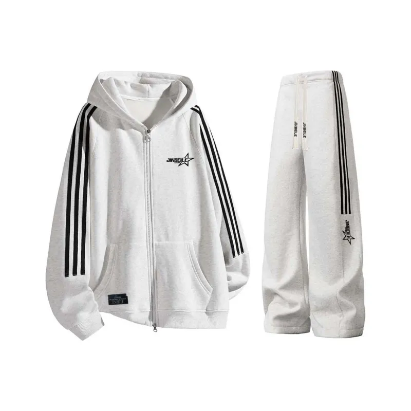 JINBEILE Sweatshirt Sets Unisex-22