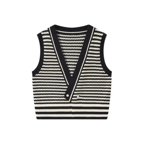 EICHITOO Knitwear Women's Black Stripes