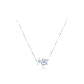 FORCHI Sterling Silver Necklaces Women's Spring Love Confession A Date For Students