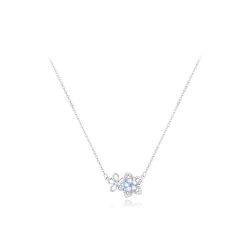 FORCHI Sterling Silver Necklaces Women's Spring Love Confession A Date For Students