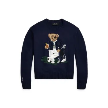 Ralph Lauren FW24 Knitwear Women's Elegant Dark Blue