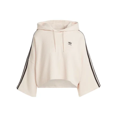 Adidas Originals CROP HOODIE Sweatshirt Women's Wonder White