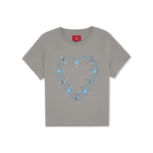 GUESS x YUEQI QI T Shirt Women's Gray