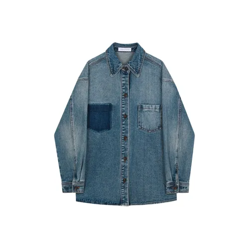 VEGA CHANG Shirts Women's Washed Blue