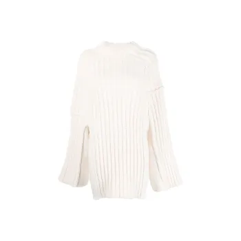 MM6 Maison Margiela Cashmere Sweaters Women's Ecru