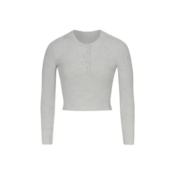 Skims T Shirts Women's Light Heather Gray