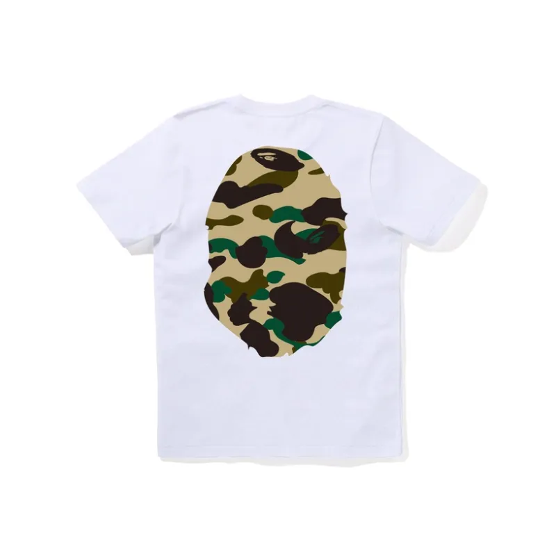 A BATHING APE A BATHING APE 1st Camo Big Ape Head Rlx Tee Black/Green-6