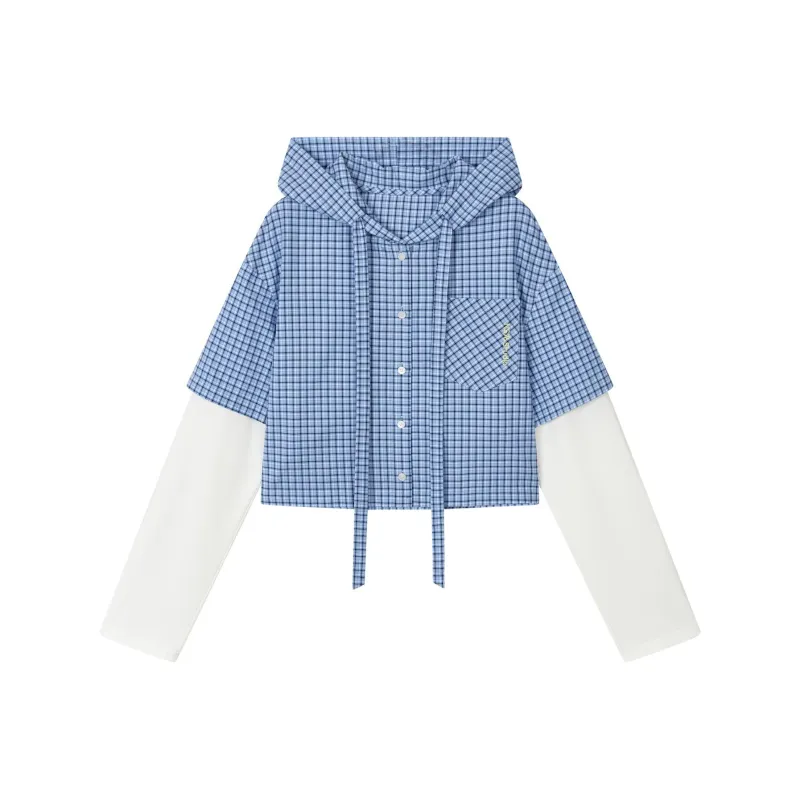 NS76 Shirts Women's Blue Plaid-0