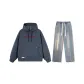 Set (Dark Gray Sweatshirt+Vintage Blue Jeans) Red