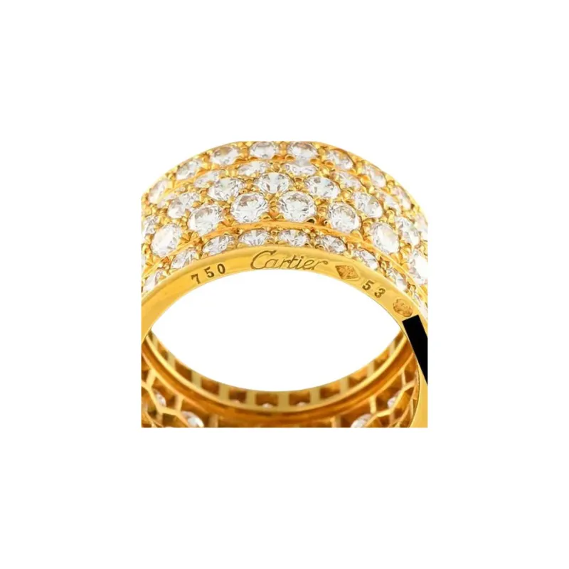 Cartier 18kt Yellow Gold Nigeria Diamonds Ring-1