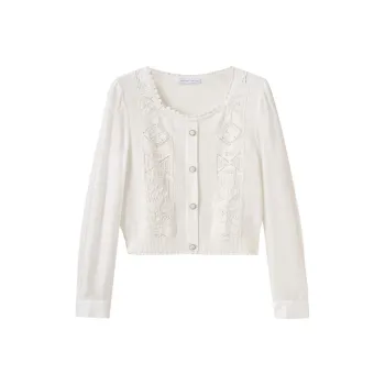 SHUIYUNJIAN Knitwear Women's Raw White