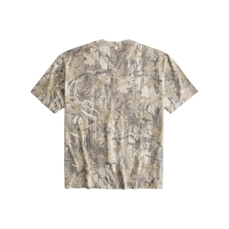 Hollister Regular T-Shirt Unisex Beige Print-0