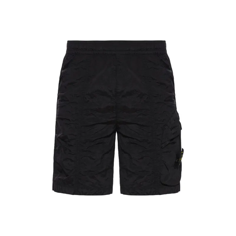 STONE ISLAND Logo Patch Shorts-0