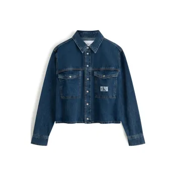 CALVIN KLEIN Shirt Women's Denim Dark Blue