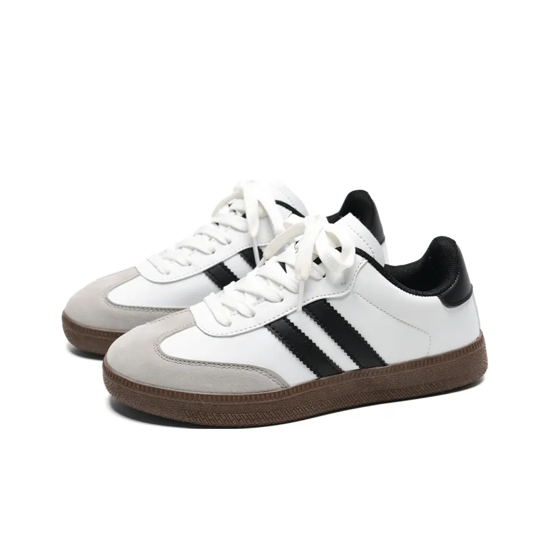7 SEVFUN Abrasion Resistant, Lightweight, And Breathable Low Top Skateboard Shoes Unisex White Gray-3