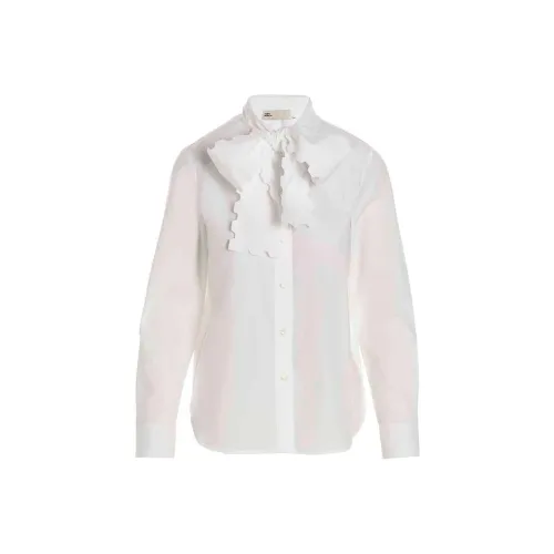 TORY BURCH Scalloped blow Poplin Blouse