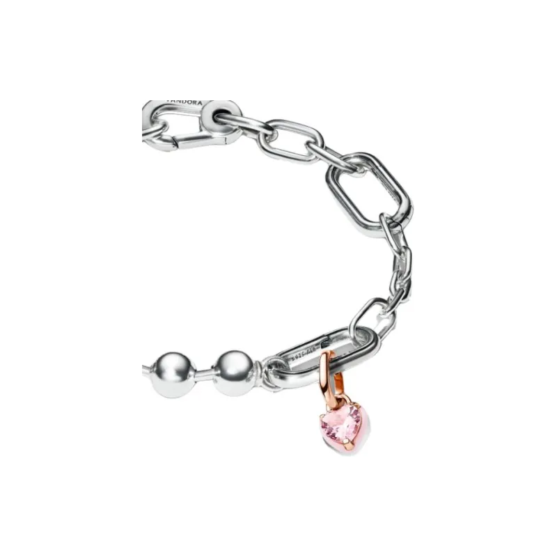 Pandora 925 Sterling Silver, Gold Plated, Copper Silver, Alloy, Glass Bracelets Unisex Silver-2