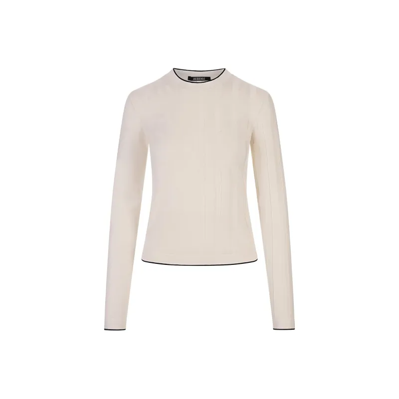 Jacquemus Contrast Trim Ribbed Jumper-0