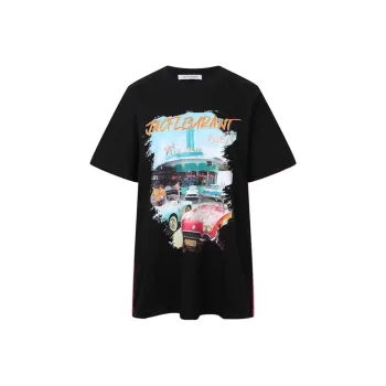 JAC FLEURANT Drop Shoulder Sleeve T Shirt Women's