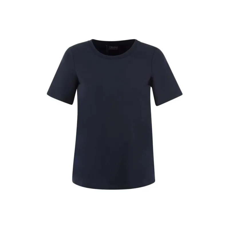 'S MAX MARA Logo Embroidered Crewneck T Shirt-0