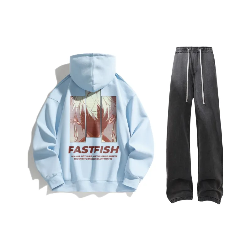 FASTFISH x SHENGSIJUE Sweatshirt Set Unisex-0