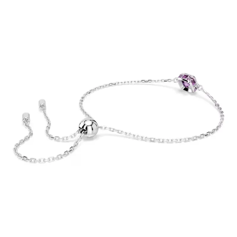 Swarovski Synthetic Cubic Zirconia Bracelets Women's Silver-2