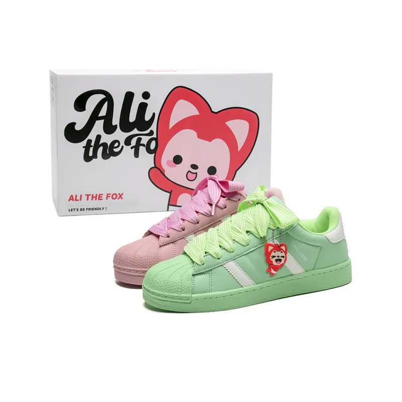 ALI THE FOX Slip Resistant Cushioning Abrasion Resistant Lightweight Low Top Skateboard Shoes Unisex-83