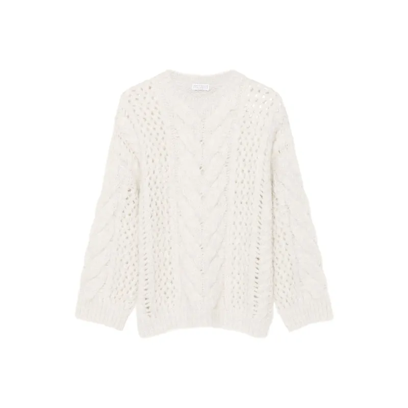 Brunello Cucinelli Chunky Knit Crewneck Jumper-0