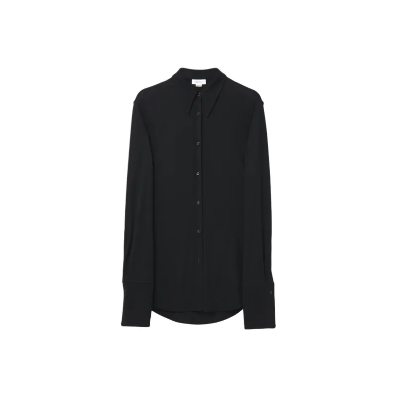 Alexander McQueen T Bar Chain Gathered Fitted Shirt-0