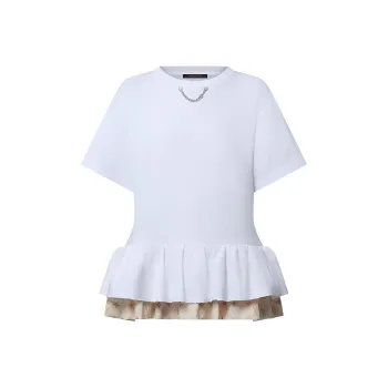 LOUIS VUITTON Monogram Flounce T Shirt