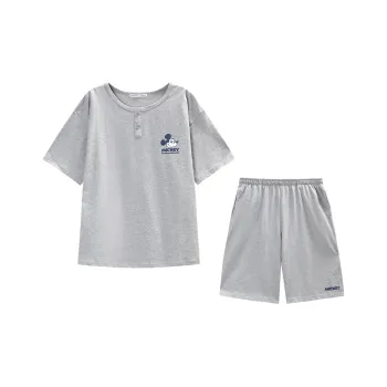 GUKOO x Disney Mickey Series Pajama Set Women's Medium Heather Gray
